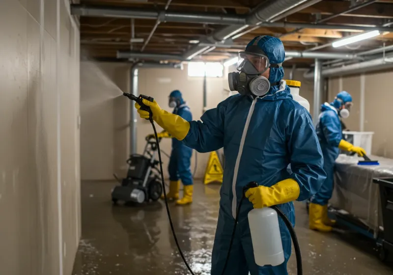 Basement Sanitization and Antimicrobial Treatment process in Riverton, UT