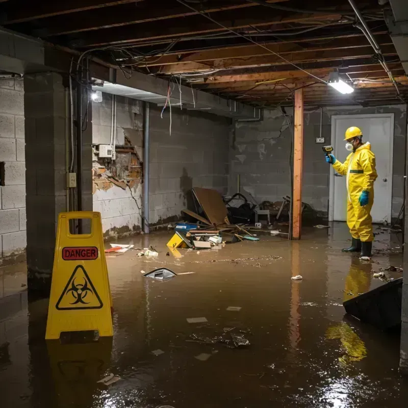 Flooded Basement Electrical Hazard in Riverton, UT Property